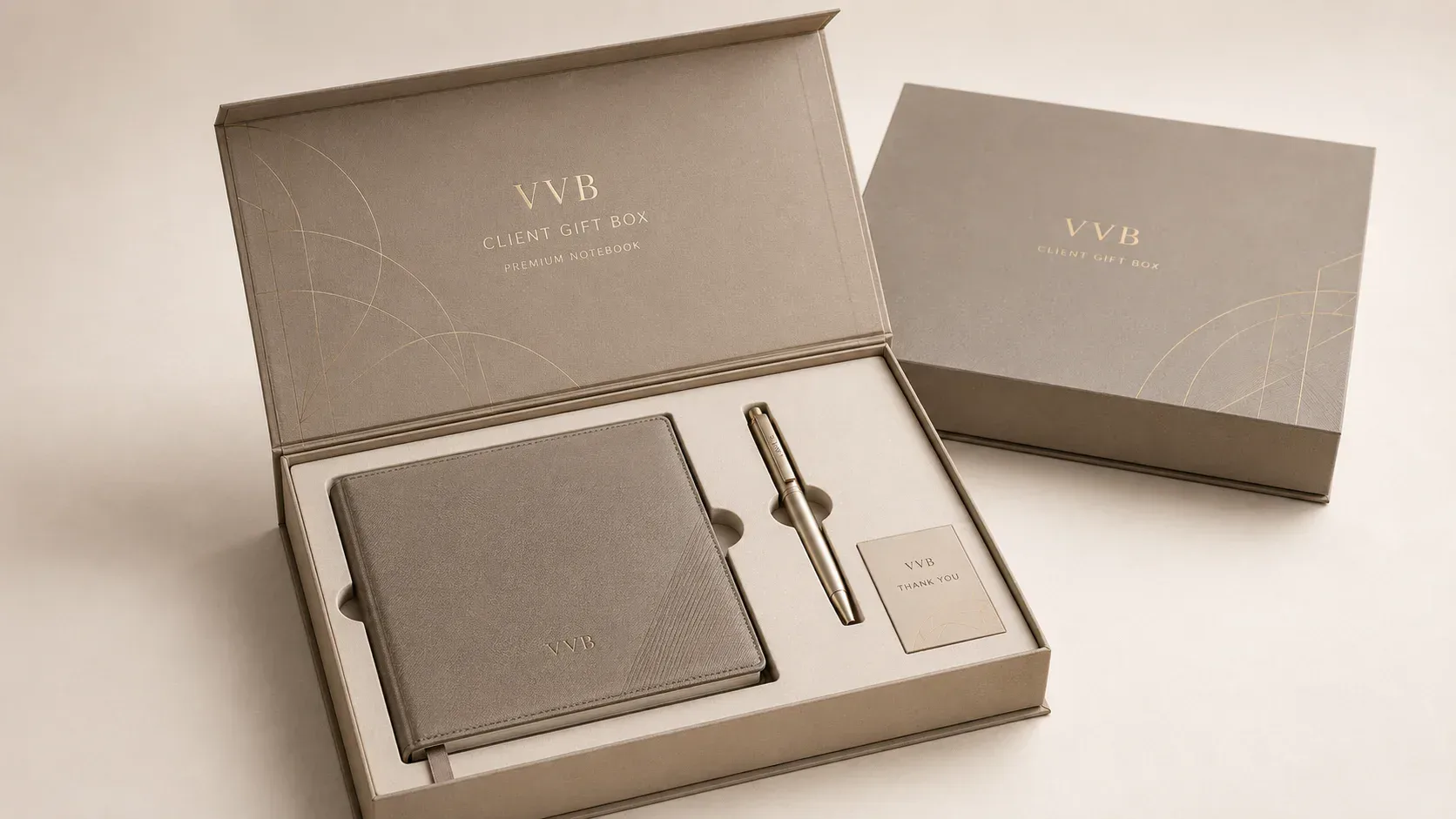 Client gift boxes for corporate appreciation and business presents
